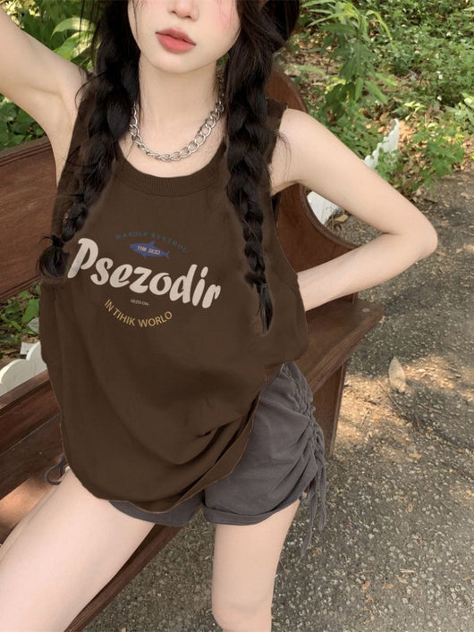 Blusa Suelta sin Mangas con Tirantes Ajustables para Mujer - Image 6