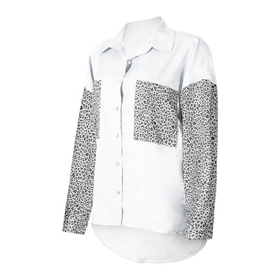 Cardigan de Solapa con Estampado Leopardo y Bolsillos - Image 23