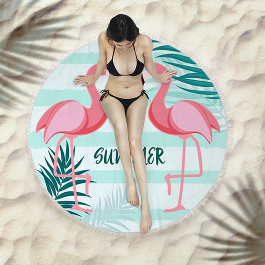 Toalla Redonda de Playa con Flecos Premium - Image 19