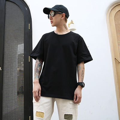 Camiseta Hombre Algodón Puro Manga Corta Suelta Estilo Coreano - Image 3
