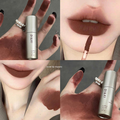 Labial Mate Velvet Tubo Plateado - Tono Leche Té Baja Saturación - Image 9