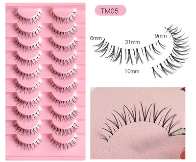 Pestañas Postizas Transparentes con Hilo de Pesca Natural - 10 Pares Efecto Cruzado - Image 25
