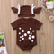 Gorro Triangular Siamés para Bebés con Estampado Lindo de Alce