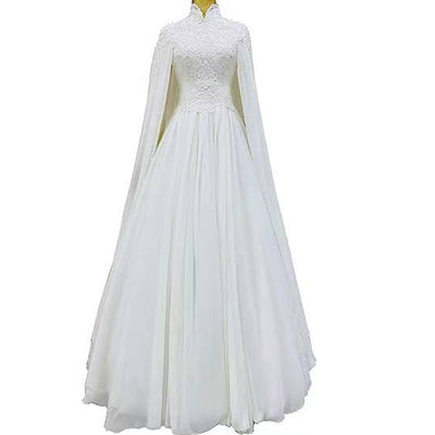 Vestido de Novia Sirena con Encaje y Manga Larga - Image 4