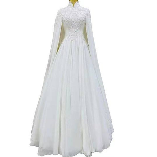 Vestido de Novia Sirena con Encaje y Manga Larga - Image 4