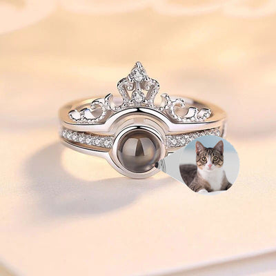 Anillo de Plata 925 con Foto Personalizada y Proyección - Image 7
