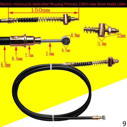 Cable de Freno para Vehículos Eléctricos - Tambor Delantero y Trasero - Image 10