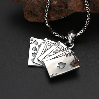 Dije de Plata Esterlina S925 Diseño Poker Versátil y Moderno - Image 9