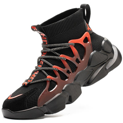 Zapatos de Seguridad Respirable Tejido Volador para Hombre Talla Grande - Image 7
