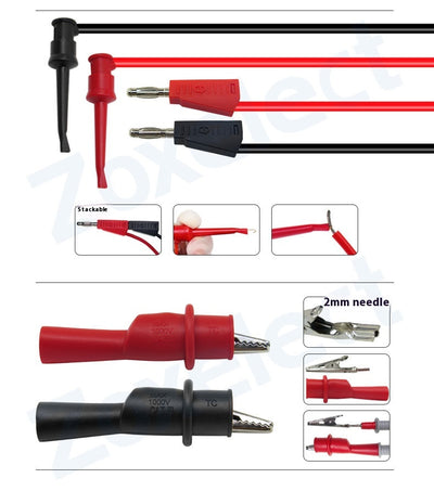 Kit Multifunción de Líneas de Prueba con Conector Directo y Punta Flexible - Image 8