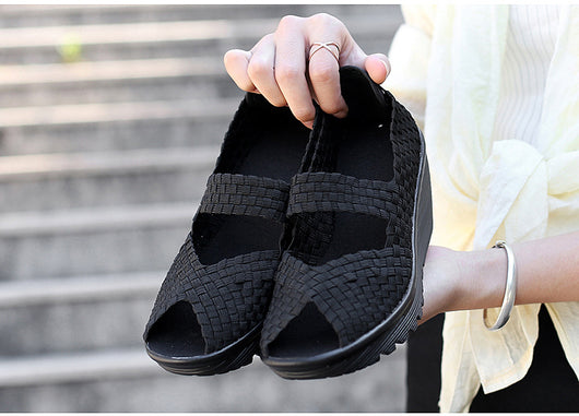 Zapatos Tejidos a Mano sin Cordones para Mujer - Comodidad Casual - Image 20