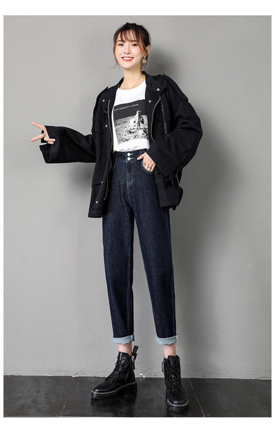Pantalón Negro Holgado de Terciopelo Suave - Diseño Versátil y Cómodo - Image 4