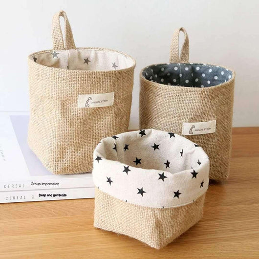 Bolsa de Almacenamiento de Yute para Baño y Escritorio - Image 15
