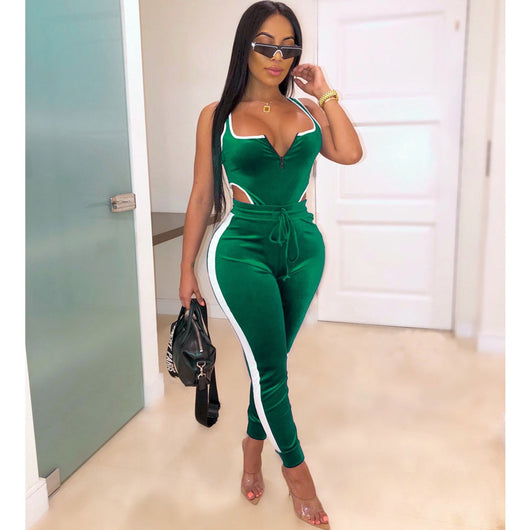 Jumpsuit sin mangas con cutouts y cierre frontal - Image 61