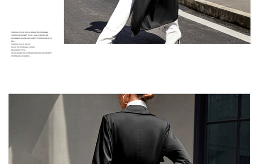 Abrigo Negro Elegante de Solapas Anchas con Cintura Ajustable - Image 17
