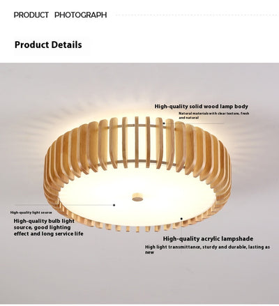 Lámpara de Techo LED Estilo Japonés Nórdico para Dormitorio - Image 10