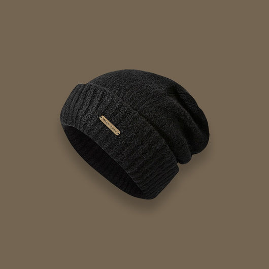 Gorro Tejido Mezcla de Lana en Colores Sólidos - Abrigo Perfecto para Clima Frío - Image 3