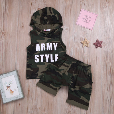 Traje sin Mangas con Capucha para Niño - Diseño Camuflaje - Image 2