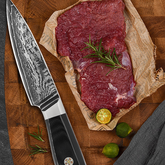 Cuchillo de Cocina Damasco Acero Inoxidable - Profesional para Frutas y Verduras - Image 6