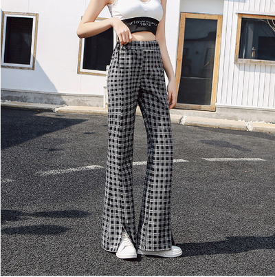 Pantalón Cintura Alta con Letras Estampadas y Aberturas - Image 5