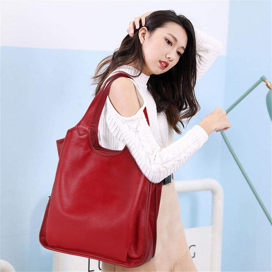 Bolso de Cuero Genuino Estilo Western - Gran Capacidad y Diseño Versátil - Image 8