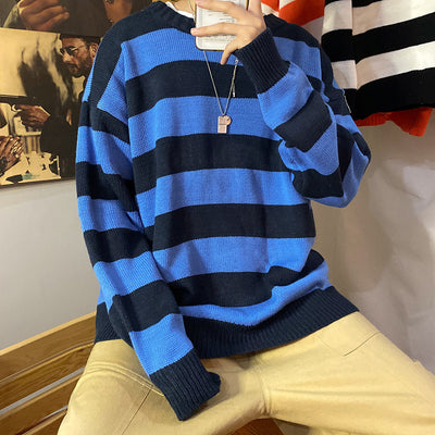 Suéter Suelto Cuello Redondo para Hombre - Otoño e Invierno - Image 13
