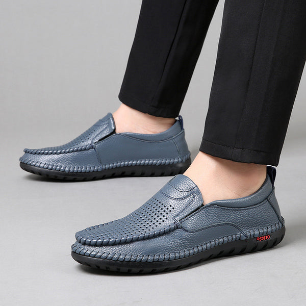Zapatos Casuales de Cuero para Hombre - Estilo Moderno y Versátil