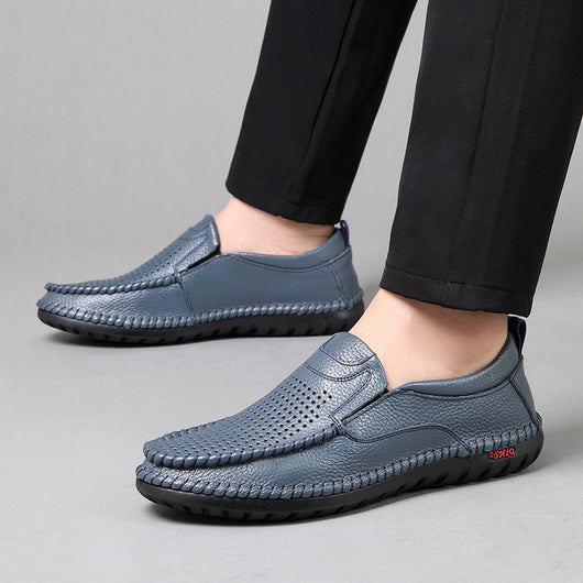 Zapatos Casuales de Cuero para Hombre - Estilo Moderno y Versátil