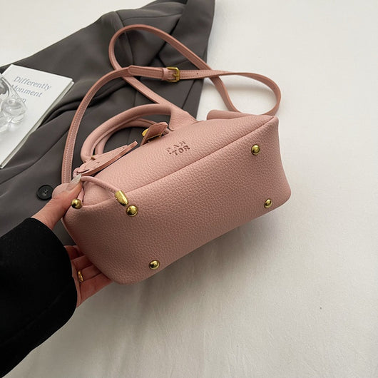 Bolsa Mensajera de Moda Estilo Bucket - Portátil y Versátil - Image 14