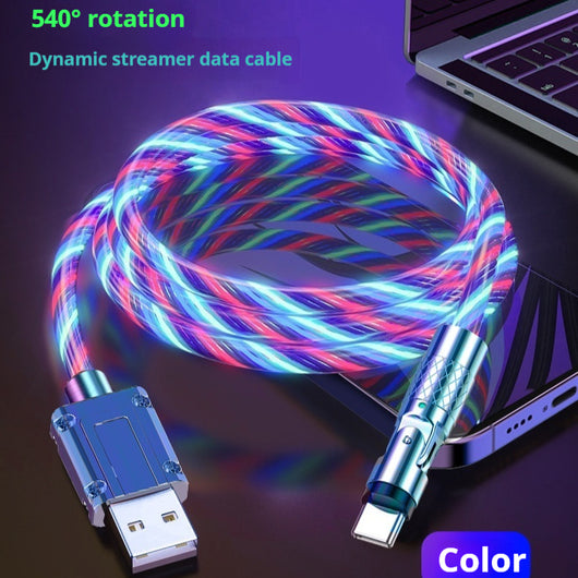 Cable de Carga Rápida con Luz Ambiental Colorida para Auto - Image 10