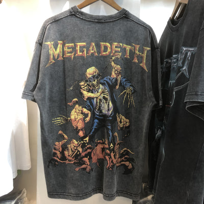 Camiseta Hip Hop Oversize Calavera Desgastada para Hombre - Image 3