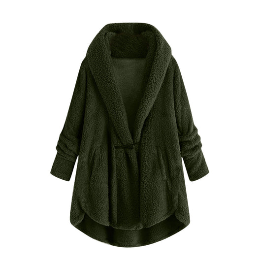 Chaqueta Casual con Capucha y Botones de Cuerno - Abrigo de Felpa Premium - Image 15