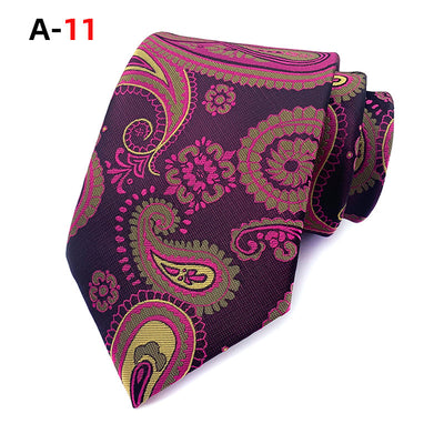 Corbata Jacquard Paisley Europeo Americana para Hombre - Image 12