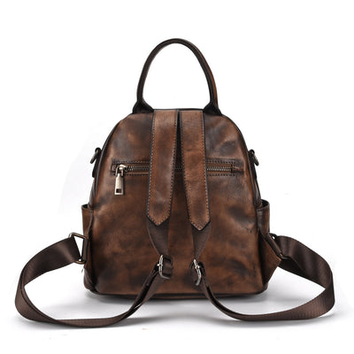 Mochila de Cuero Genuino Estilo Vintage - Image 2