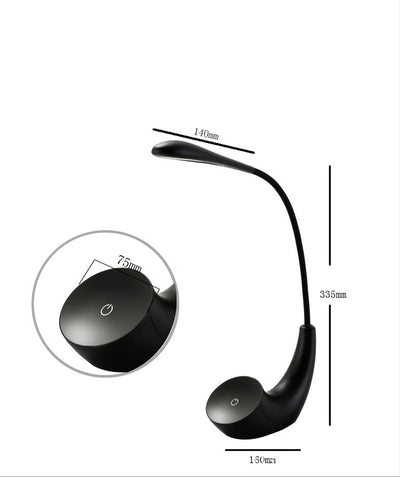 Lámpara de Escritorio LED Plegable con Control Táctil y Carga USB