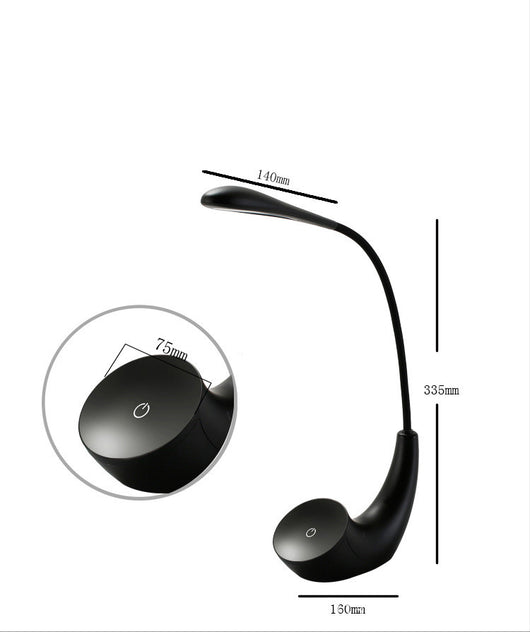 Lámpara de Escritorio LED Plegable con Control Táctil y Carga USB