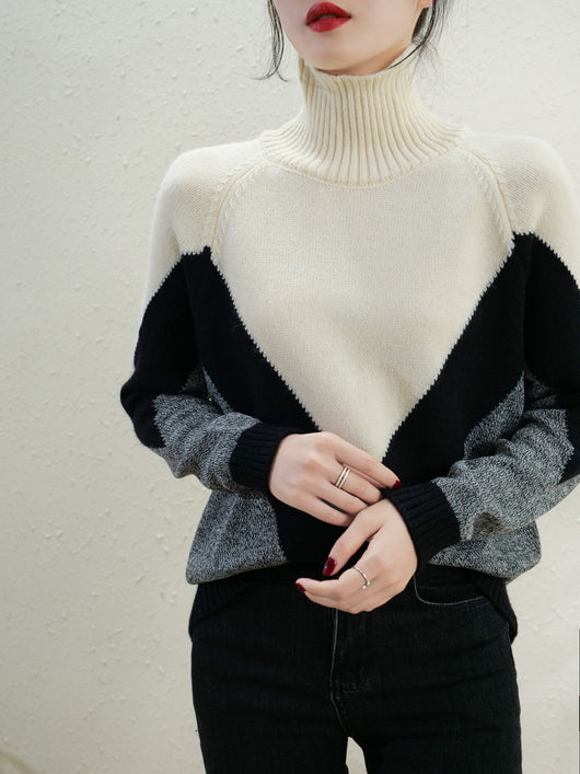 Suéter Cuello Alto de Lana Merino - Prenda Base Versátil - Image 19