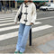 Chaqueta Cálida de Otoño e Invierno para Mujer con Cierre Simple