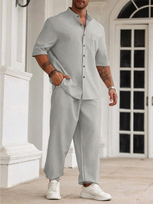 Pantalones Cortos Casuales de Algodón y Lino para Hombre - Image 24