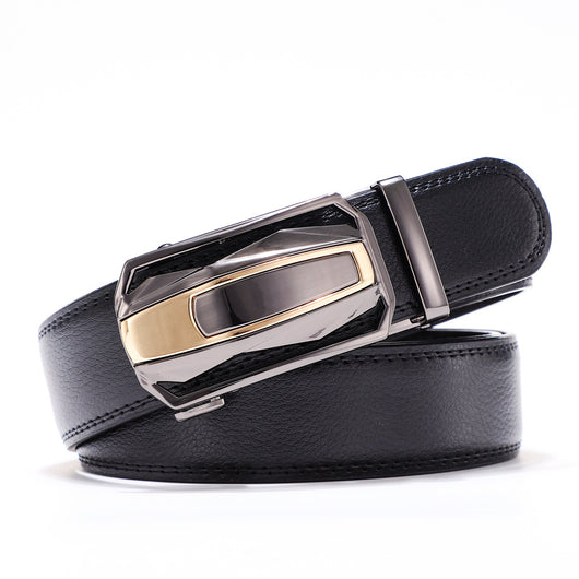 Cinturón de Cuero Doble Capa para Hombre - Elegancia Profesional y Casual - Image 6