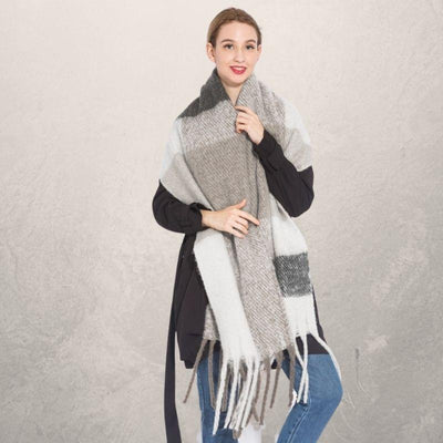 Bufanda Otoño Invierno con Borlas para Mujer - Calidez y Estilo - Image 10