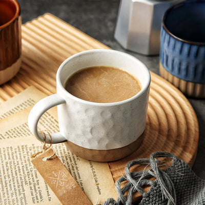 Taza de Cerámica Artesanal Literary Gran Capacidad para Café