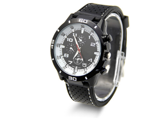 Reloj Deportivo para Hombre Diseño Racing con Correa de Silicona