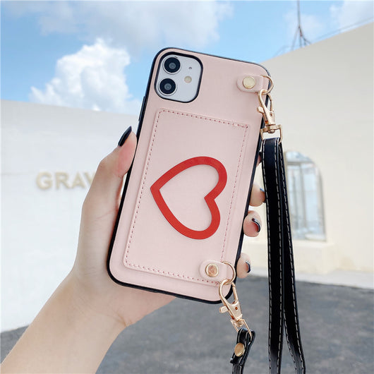 Funda de Cuero para Celular con Monedero y Correa Diagonal - Image 7