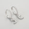 Aretes de Plata 925 con Diamantes y Diseño de Luna