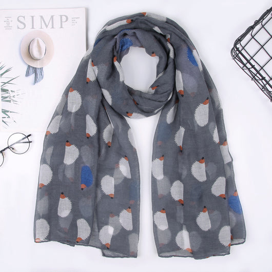 Pañuelo Parisino con Estampado de Erizos - Image 19
