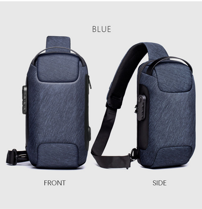 Mochila Crossbody Impermeable Antirrobo para Hombre - Bolsa de Viaje Oxford Multifunción - Image 30