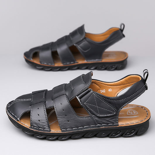 Sandalias de Cuero para Hombre con Suela Suave Antideslizante - Image 3
