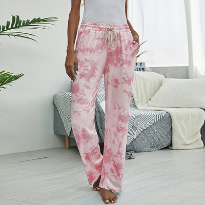 Pantalones de Cintura Alta con Estampado Tie-Dye - Image 4