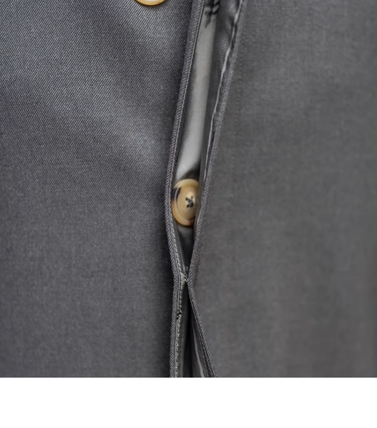 Abrigo Trench de Lana Sencillo Elegancia Atemporal - Image 12